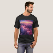 Wolken rosa schöne Aussicht wooow T-Shirt (Vorne ganz)