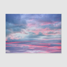 Wolken Schöne Pastel Pink White Blue Sky Seidenpapier