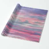 Wolken Schöne rosa blaue gestrichene Himmel Geschenkpapier (Ungerollt)