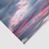 Wolken Schöner Pink White Blue Sky Seidenpapier (Ausschnitt)