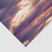 Wolken Schöner Sonnenuntergang Orange Lila Sky Seidenpapier (Ausschnitt)