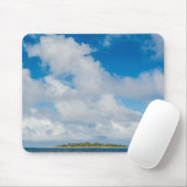 Wolken schweben über kleine Insel Mousepad (Mit Mouse)
