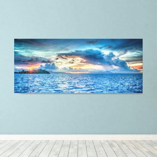 Wolken-Seascape Leinwanddruck (Insitu (Holzboden))