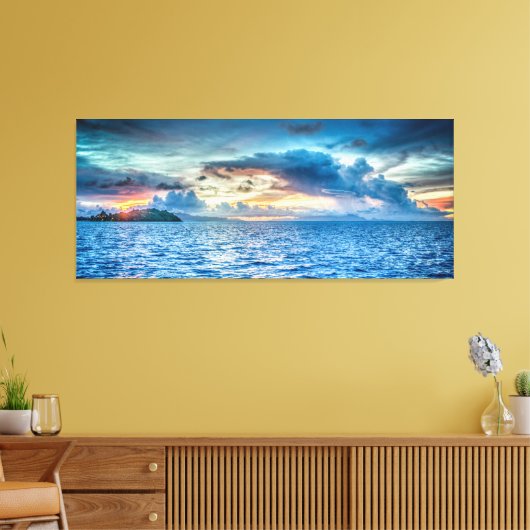 Wolken-Seascape Leinwanddruck (Insitu (Wohnzimmer))
