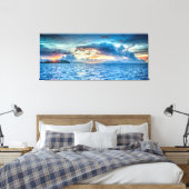 Wolken-Seascape Leinwanddruck (Insitu (Schlafzimmer))