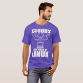Wolken sind aus Linu Programmierer Sys Admin T-Shirt (Vorne ganz)
