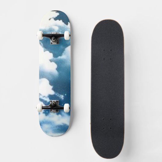 Wolken Skateboard (Vorderseite)