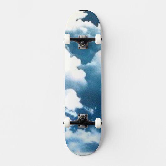 Wolken Skateboard (Vorderseite)