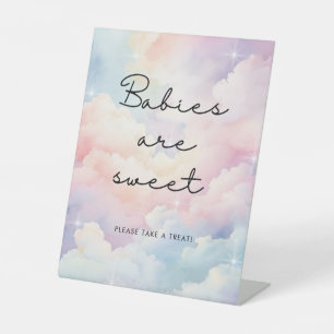 Wolken Sky Babies sind Sweet Baby Shower Sockelschild