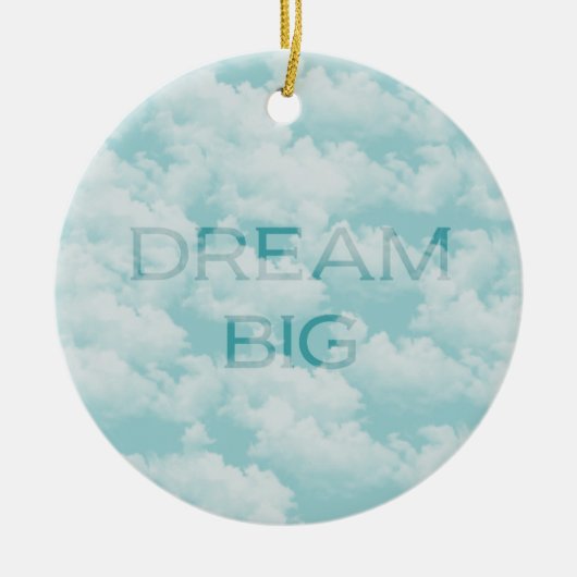 Wolken Sky Inspiration Traum Big Keramikornament (Vorne)