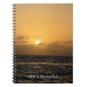 Wolken Sonne Ozean Sonnenuntergang Kauai (meine Fo Notizblock