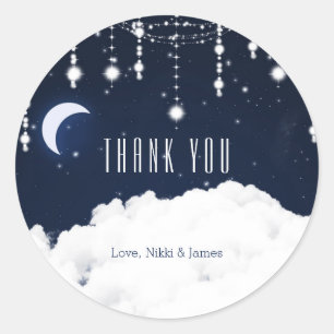 Wolken Starry Night Sky Celestial Stickers