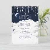 Wolken Starry Night Sky - Einladungen (Stehend Vorderseite)