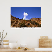 Wolken steigen - Wüste Arizona Poster (Küche)