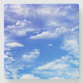 Wolken Steinuntersetzer (Vorderseite)