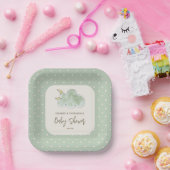 Wolken Sterne Niedliche Baby-Duschkuppel Neutral Pappteller (Party)
