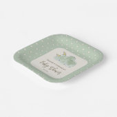 Wolken Sterne Niedliche Baby-Duschkuppel Neutral Pappteller (Gewinkelt)