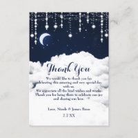 Wolken & Sterne Sparkle Celestie Danke Karte
