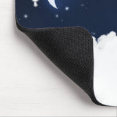 Wolken & Sterne Twinkle Light Celestial Mouse Pad Mousepad (Ecke)