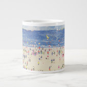 Wolken-Strand Jumbo-Tasse (Vorderseite)