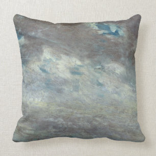 Wolken-Studie, 1821 (Öl auf Papier an Bord) Kissen