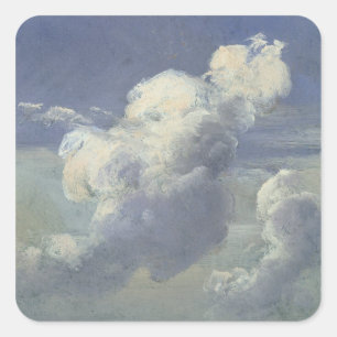 Wolken-Studie, 1832 Quadratischer Aufkleber