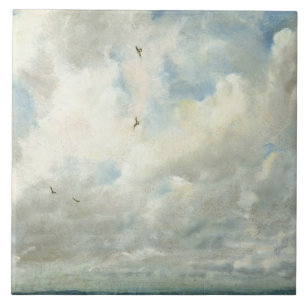 Wolken-Studie John Constables  , 1821 (Öl auf Fliese