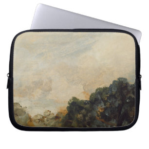 Wolken-Studie mit Bäumen, 1821 (Öl auf dem Laptopschutzhülle