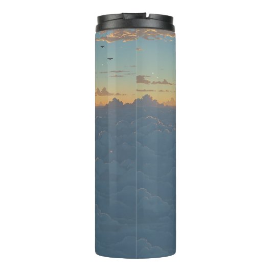 Wolken Sun Thermosbecher (Rückseite)