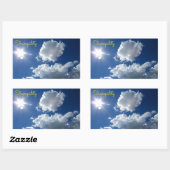 Wolken Sunstar Sonnenburg Ruhe Sticker (Blatt)