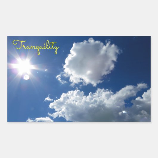 Wolken Sunstar Sonnenburg Ruhe Sticker (Vorderseite)
