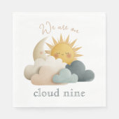 Wolken Thema Baby Shower Servietten (Vorderseite)