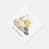 Wolken Thema Baby Shower Servietten (Ecke)