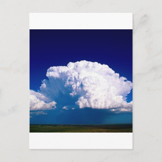 Wolken Thunderhead Sidney Nebraska Postkarte (Vorderseite)