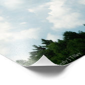 Wolken treffen Bäume Fotodruck (Ecke)