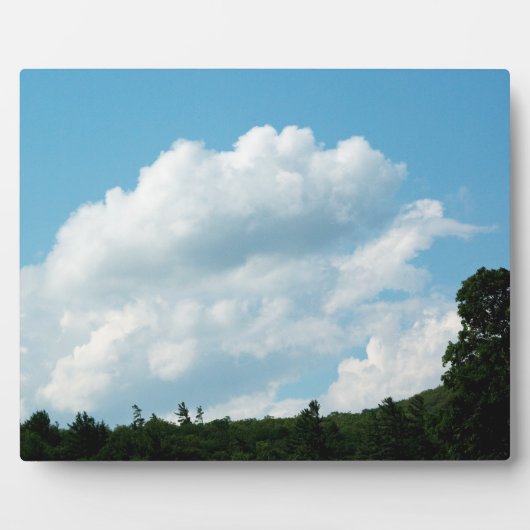 Wolken treffen Bäume Fotoplatte (Vorderseite)