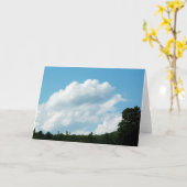 Wolken treffen Bäume Karte (Gelbe Blume)