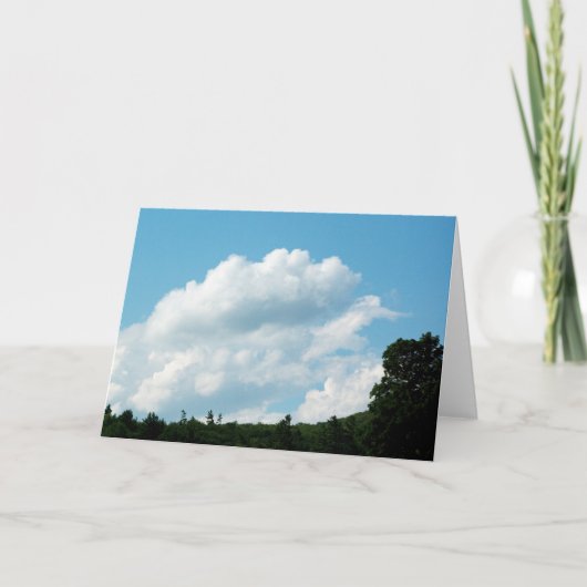 Wolken treffen Bäume Karte (Vorderseite)