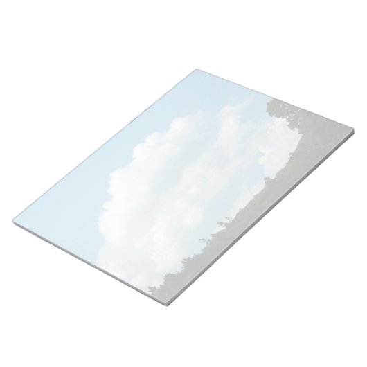 Wolken treffen Bäume Notizblock (angewinkelt)