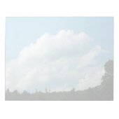 Wolken treffen Bäume Notizblock (Vorderseite)