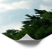 Wolken treffen Bäume Poster (Ecke)