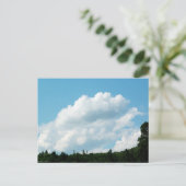 Wolken treffen Bäume Postkarte (Stehend Vorderseite)