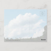 Wolken treffen Bäume Postkarte (Rückseite)