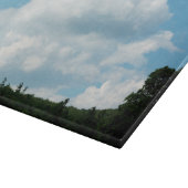 Wolken treffen Bäume Schneidebrett (Ecke)