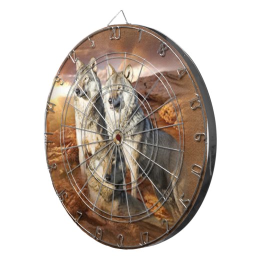 Wolken Trio Dartboard Dartscheibe (Vorderseite rechts)