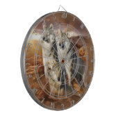 Wolken Trio Dartboard Dartscheibe (Vorderseite Links)