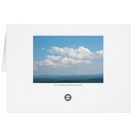 Wolken über Bergen (Rückseite Horizontal)