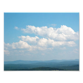 Wolken über Bergen Fotodruck