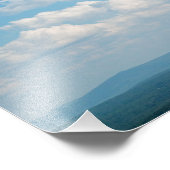 Wolken über Bergen Fotodruck (Ecke)