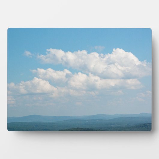Wolken über Bergen Fotoplatte (Vorderseite)